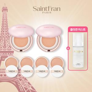 세인트프랑 W스킨트리트먼트 팩트 본품 2개 + 리필 4개 + 콜라겐