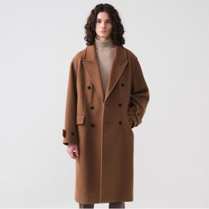 [STCO]더블 브레스티드 코트_브라운 (오버핏)-SCTUD74OSH