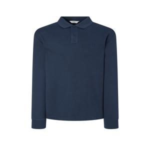 남성 [[24FW]] WHTS4D432N1 [스테디셀러] 라이트네이비 단색 면혼방 긴팔카라티셔츠