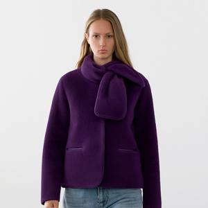 [최초가1,500,000]클래식 리버시블 리얼 램스킨 무스탕+양면머플러_SOJK250101