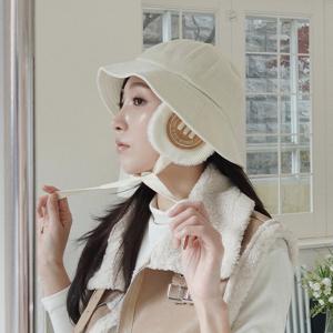 코듀로이 스너그 이어머프 버킷햇 (4colors)