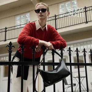 스누즈버튼 핸드메이드 위빙스트랩 산드라 백 (미디움)