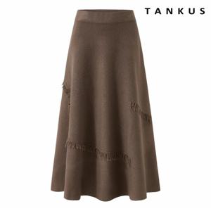 정상가:59,000원: ㅣ 프린지 밴딩 플레어 롱 스커트 (TX4SK003L0)