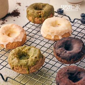 오븐에 구운 도넛 3종세트 (NO밀가루 NO첨가물) 네모네모베이커리