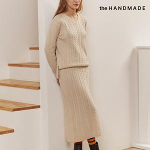 [최초가 75000원] [55~88] 울 케이블 니트 스커트