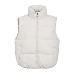 볼륨 하이넥 패딩 베스트 GRCN2VT301