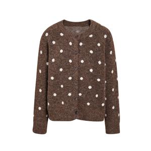 [정상가99,000원] 도트 니트 가디건 GRCN1CD311