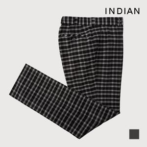 INDIAN  남성 체크 기모 바지_MIGDLXW9421