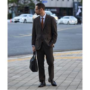 [STCO] 브라운 컴포트핏 트윌 솔리드 수트 셋업-SSJTD62NSH_SSLTD62CSH