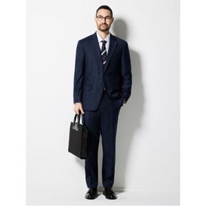 [STCO] 네이비 컴포트핏 울 혼방 체크 수트셋업-SSJTD63NCN_SSLTD63CCN