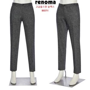 [롯데백화점][레노마캐주얼]가을겨울 고급울혼방 허리밴딩 다크그레이 스판슬랙스RPCP52AAS LDA