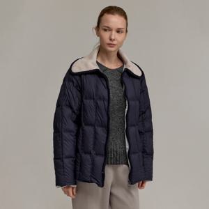 [최초가 518000원] 빅카라 퀼팅 컬러레이션 덕다운 패딩 점퍼_EDJKW125076