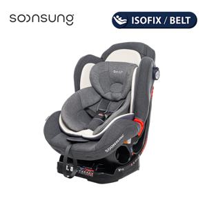 순성 데일리 카시트 (ISOFIX) 제트그레이 / 목베개+보호매트