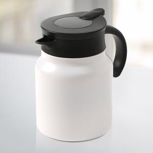 티웨어 온도표시 보온주전자 900ml   화이트 보냉포트