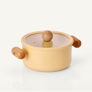 네오플램 봉봉 양수냄비18cm 미니옐로우 IH 인덕션 쿡웨어 NDH18