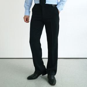 옆밴딩 링클스판 남성 와이드 정장바지 일자통 슬랙스