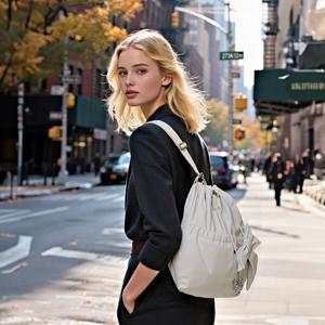 [CJ단독] 루이까또즈 나일론 패딩 리본참 백팩 (+키링포함)