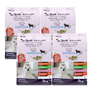 더독 닥터소프트 사료 양고기 감자 3kg x 4개 + 덴티아 치약 덤