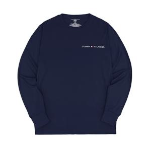 [타미힐피거] 프리미엄 레터링 롱 슬리브 긴팔티셔츠 네이비