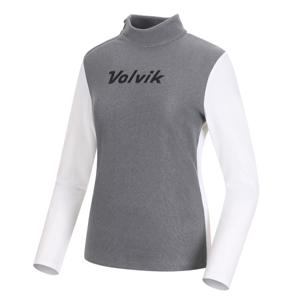 여성 골프 우븐믹스 하이넥 티셔츠 VLTSMA05_MG