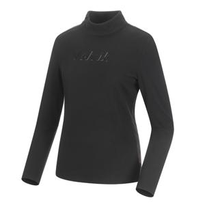 여성 골프 우븐믹스 하이넥 티셔츠 VLTSMA05_BK
