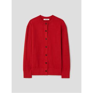 루즈핏 카디건  레드