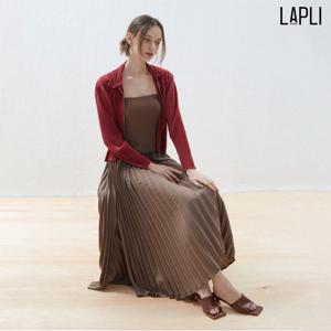 [최초가 259000원] 니트탑 배색 아코디언 원피스_LPOPF123003