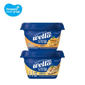 웰로 오트밀 참깨치킨/단호박 286g 4개