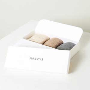 헤지스 액세서리 [[26SS]] HISS6E223G2 그레이 짜임패턴 면혼방 단목양말3종세트