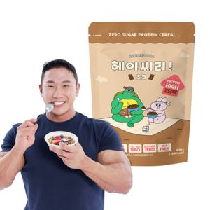 [제로스푼] 헤이씨리 무설탕 프로틴 시리얼 초코 400g