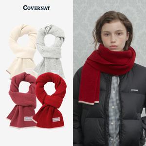 [택가: 59,000원] 클로버하트 멜란지 팁 램스울 머플러 (4 color) CO2504TC75