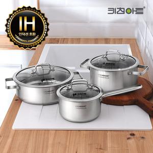 키친아트 올가 인덕션 냄비세트 3종 18편수, 20양수, 26전골