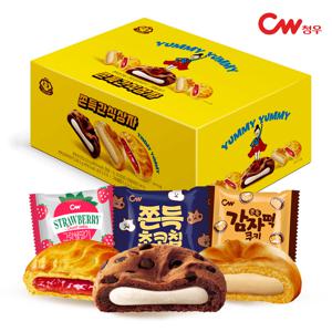 청우 쫀득간식상자 671g / 쫀득초코칩 딸기쨈쿠키 / 사무실간식 / 선물용