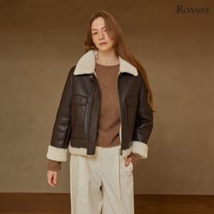 [최초가 159,000원]페이크 무스탕 시어링 자켓