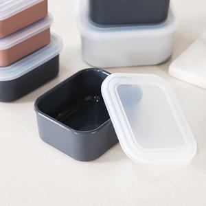 리본제이 라잇미 실리콘 밀폐용기 중/다크그레이 3P