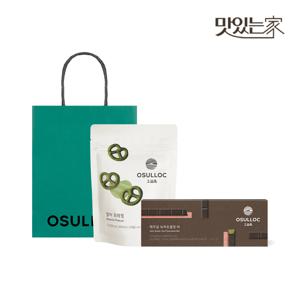 오설록 달콤쌉쌀세트(초콜릿 바+프레첼)