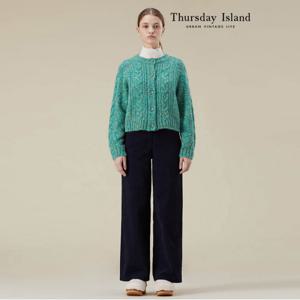 [정상가-179000원][Thursday Island] 잔콜 코듀로이 세미와이드 팬츠(T236MPT138W)