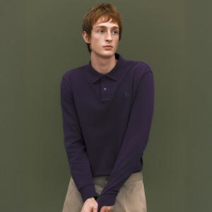 남성 피케 폴로 긴팔티셔츠 HZTS5D431U2