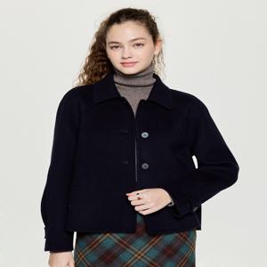 헤지스 여성 [[25FW]] HSCO5D903N3 [시즌오프][ONLINE EXCLUSIVE][캐시미어 블렌디드] 핸드메이드 숏