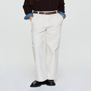 헤지스 여성 [[25FW]] HSPA5D903IV [아이코닉] 세미와이드 코듀로이 팬츠 아이보리