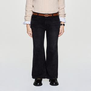 헤지스 여성 [[25FW]] HSPA5D982G3 [Essential] 부츠컷 기모 데님 팬츠 다크그레이