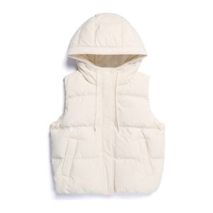 N254WDV940 여성 크라사 후디 덕다운 베스트 IVORY