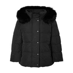 헤지스 여성 [[25FW]] HSJU5DC01BK [시즌오프]에센셜 폭스퍼 하프 헤비 구스 다운 블랙