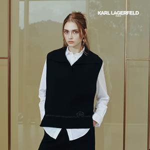 칼라거펠트 울100 니트 베스트