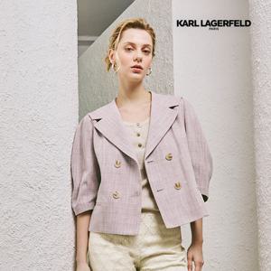 칼라거펠트 25SS 프렌치린넨 혼방 반팔자켓