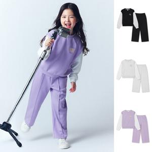 MKF4IP2001 여아 더블니트 레이어드 셋업