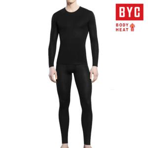 보디히트 뉴베이직 남성 상하세트 블랙 겨울 발열 내복 S0197