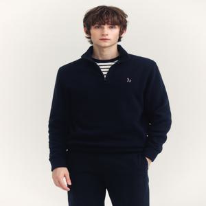 남성 [[24FW]] HZTS4D401N3 네이비 하프집업 맨투맨