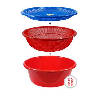 김장대야 3종세트 (다라이+채반+소쿠리) 물빠짐 김장용품