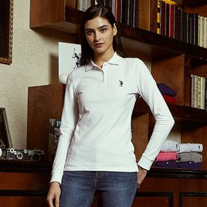 [하프클럽] 화이트라벨 봄 여성 긴팔PQ티셔츠(화이트)_HWP19-TS101